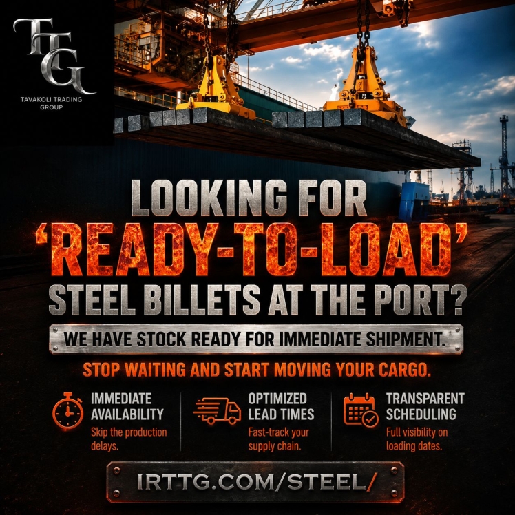 Ready-to-Load Steel Billets
