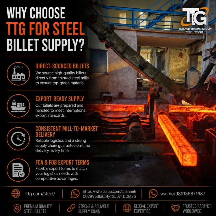  ?why choose TTG for steel billet supply