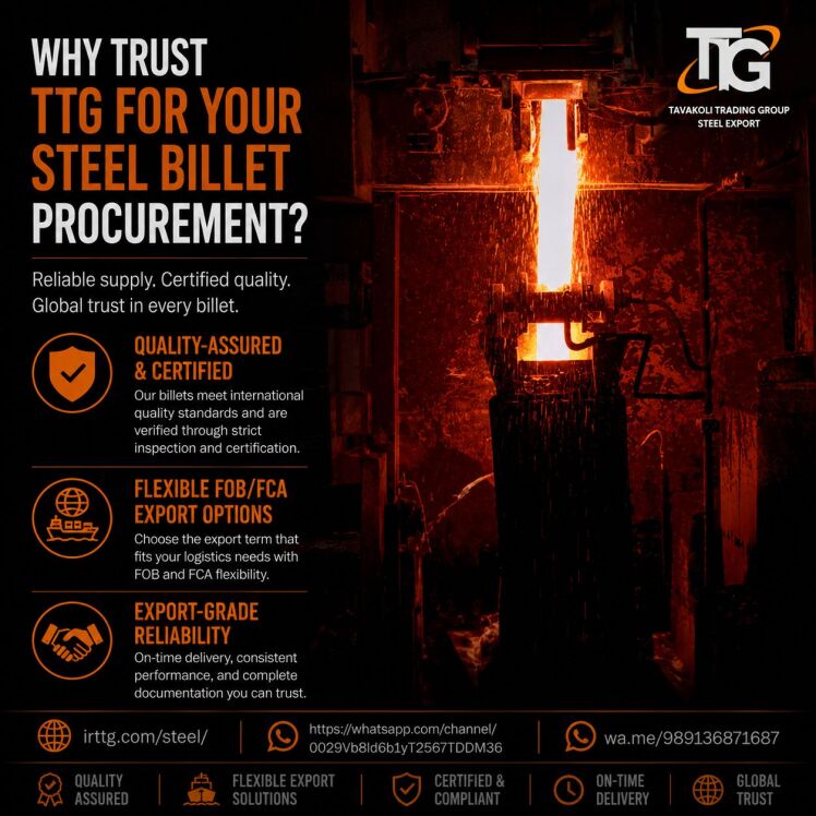 ?why trust TTG for your steel billet procurement