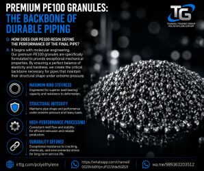 Premium PE100 granules for durable high-performance piping systems by TTG.